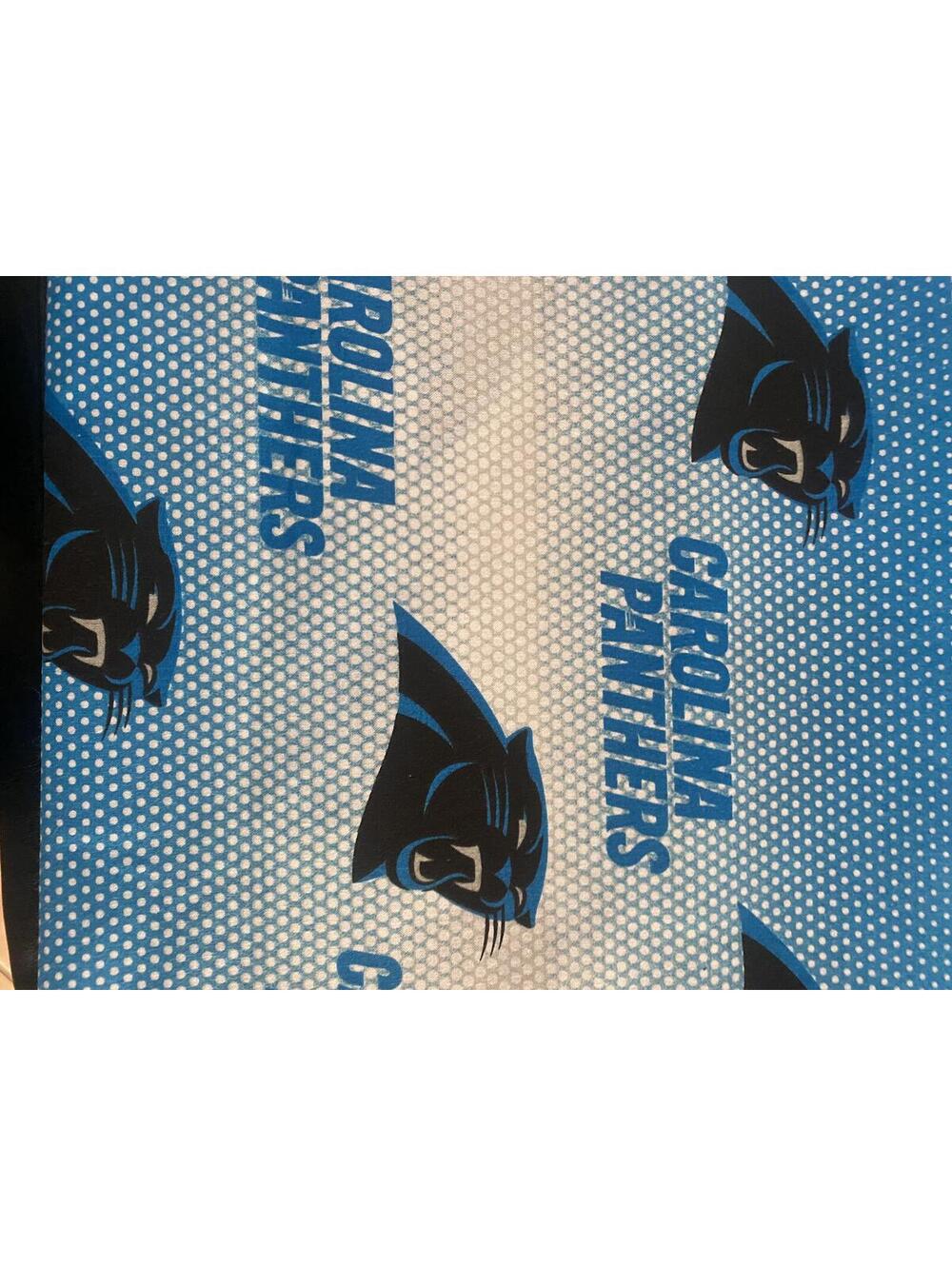 NFL Carolina PANTHERS Cotton Fabric by 1/2 Yard